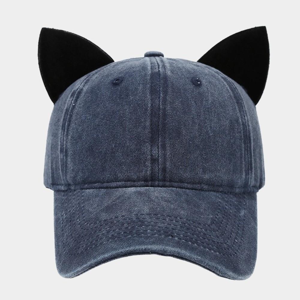 Fashion Cute Ear Cat Ears Caps Breathable Unisex Baseball Cap Peaked Cap Women