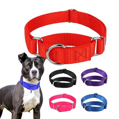 Martingale Strapazierfähiges Hundehalsband aus Nylon, verstellbar, weich und bequem, für kleine und große Hunde, Sicherheitstrainingskontrolle