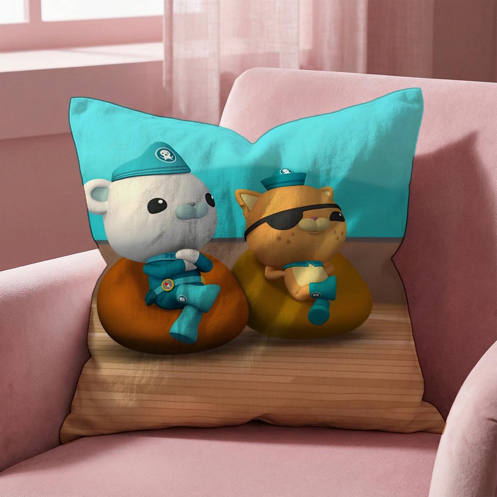 The O-Octonauts Cushion Cover Multi-Scene Pillow Cover for Home & Car - Reversible, Soft & Durable for Daily Use