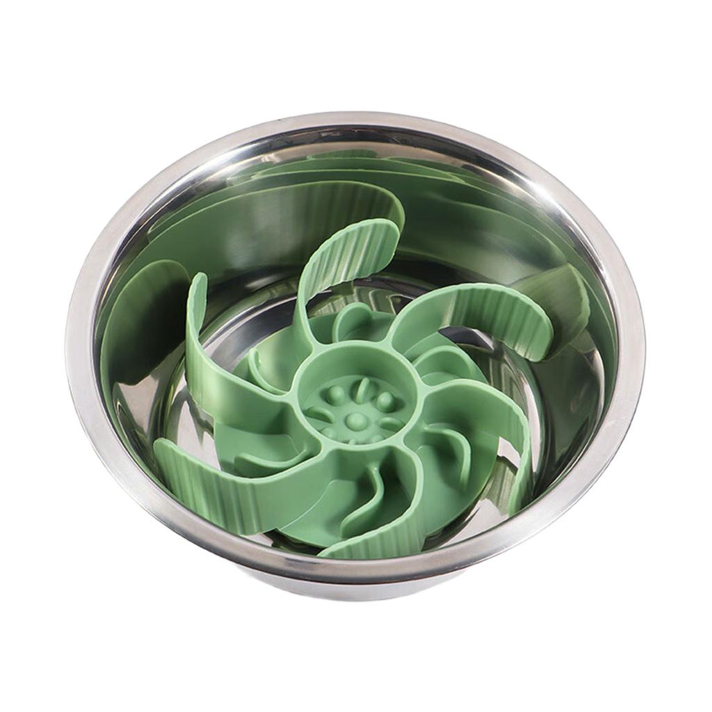 Slow Feeder Dog Bowl Insert With Strong Suction Cup NonSlip Silicone Pet Food Dispenser For Healthy Eating And Digestion