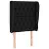 VidaXL Tête de lit avec oreilles Noir 83x23x118-128 cm Tissu3118268
