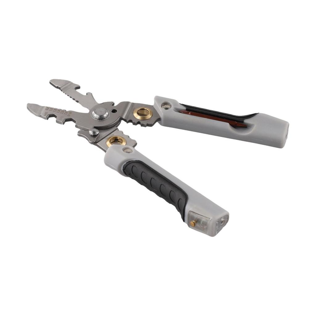 Multifunctional Wire Stripper and Crimper Tool for Cutting Stripping and Slicing Cables in Electrical Applications