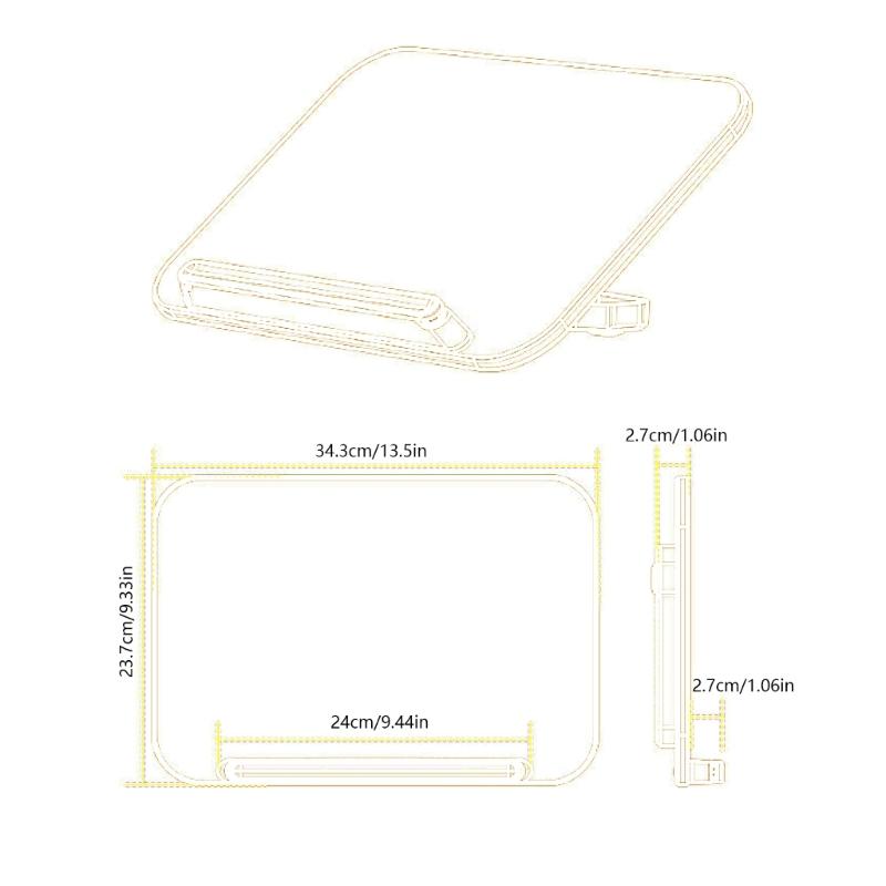 Book Holder 13.5x9.3in Foldable Stand for Reading with Page Holder Clip Mutifunctional Adjustable Stand Hold Books