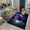 3D Vortex Illusion Teppich Eingangstür Bodenmatte Abstrakte geometrische optische Fußmatte rutschfeste Bodenmatte Wohnzimmer Dekor Teppich