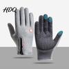 Thermal Touchscreen Cycling Warm Gloves Waterproof Winter Weather with Windproof Cold Anti-Slip Palms for Women