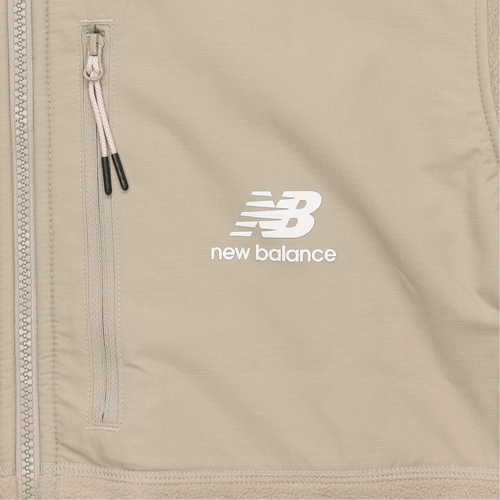 New Balance Velvet Jackets Unisex Khaki Lapel Moderate AMJ31307-BNN