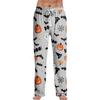 Men's Halloween Print Pajama Pants - Loose Fit Casual Sleep Pants for Home and Holiday Wear
