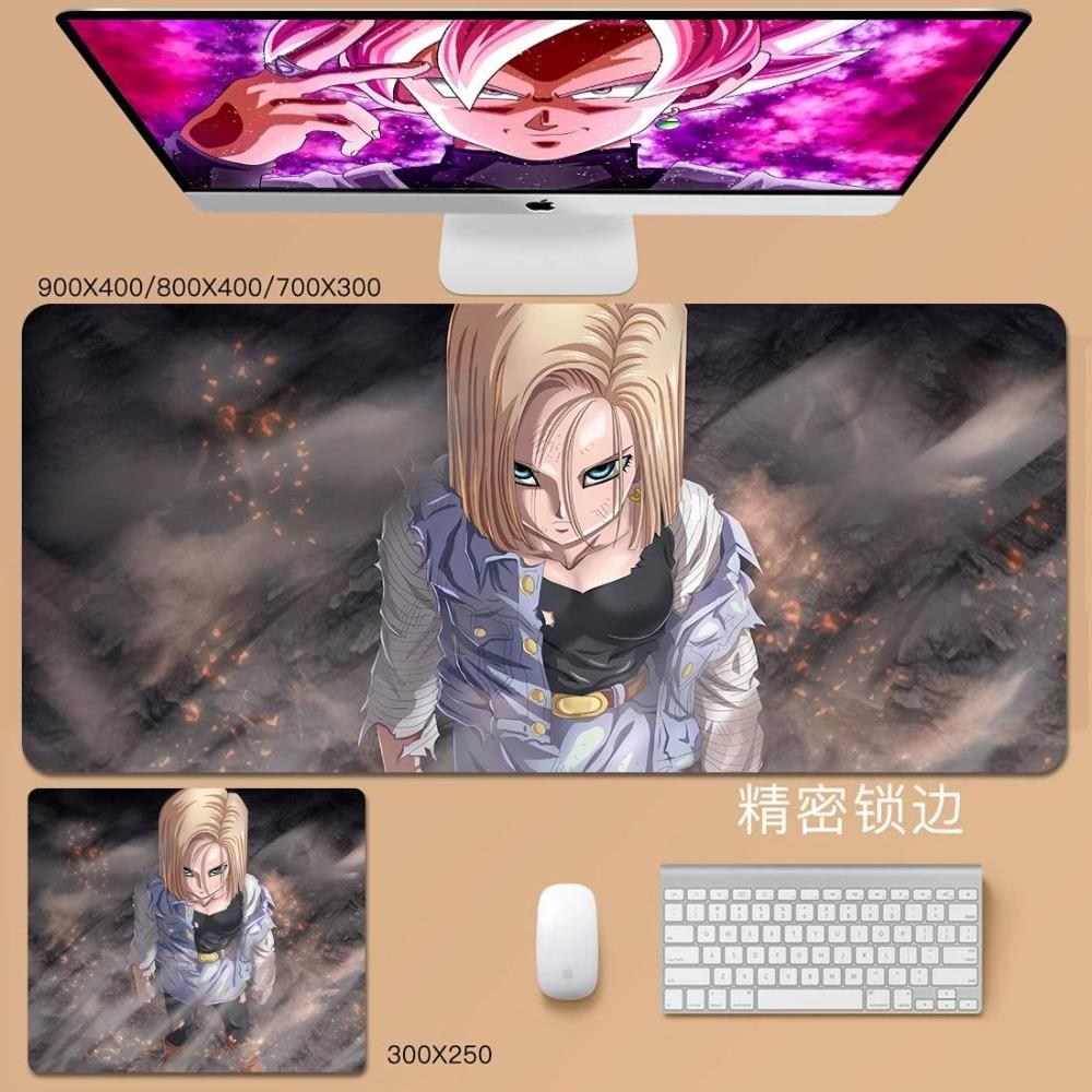 Man Cool Mouse Pad Convenience Dragon Ball Animation Son Goku Leather Mouse Pad Cartoon Vegeta Bulma Broly Large Keyboard Pad Student Desk Pad
