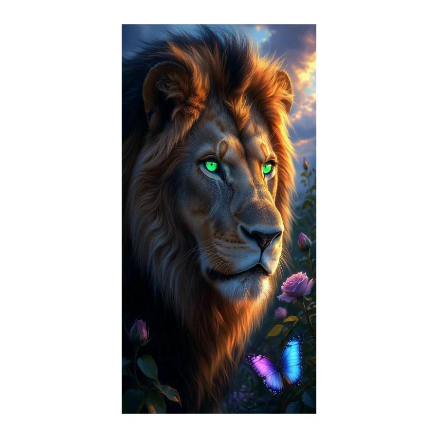 Leopard Lion Tiger Flower Large Size Diamond Painting New Collection Animal Diy Full Square Round Drill Rhinestone Embroidery Mosaic Cross Stitch Kits