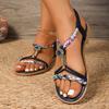Fashionable Lightweight Large-size Beach Sandals for Women In Summer New Round Toe Comfortable Open-toe Casual Sandals