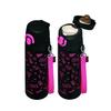 Thermos Wasserflasche Vakuumisoliert Mobiler Becher 550ml Schwarz Pink JNT-550 BK-P