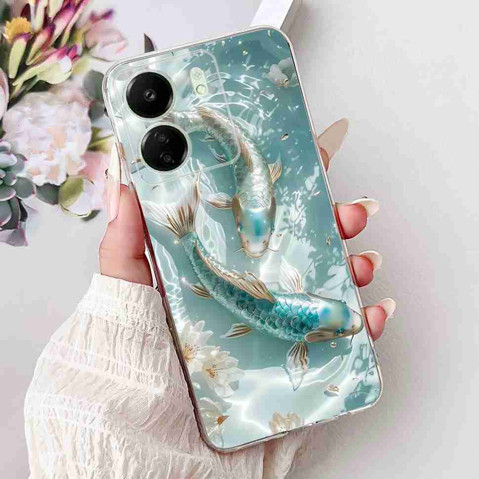 For Xiaomi Redmi 13C 4G Case Redmi13C 2023 New Fashion Pattern Cover Silicone Soft Phone Case For Xiaomi Poco C65 PocoC65 Fundas