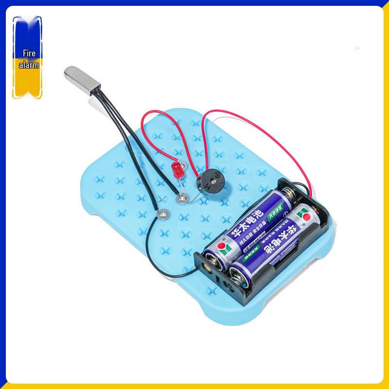Handmade DIY Sound & Light Fire Alarm Kit for Children s Science Experiment