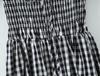 Autumn 2025 European Style Pastoral Plaid Puff Sleeve Dress for Women