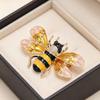 Multi Color Enamel Bee Brooch Glitter Delicate Decor Pin for Christmas Party Outfit Decoration Holiday Exchange Gifts