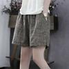 Shorts Women's Summer Cotton and Linen Shorts Women's Outer Wear Large Size Loose High Waist Casual Pants Wide-leg Pants Women's Summer