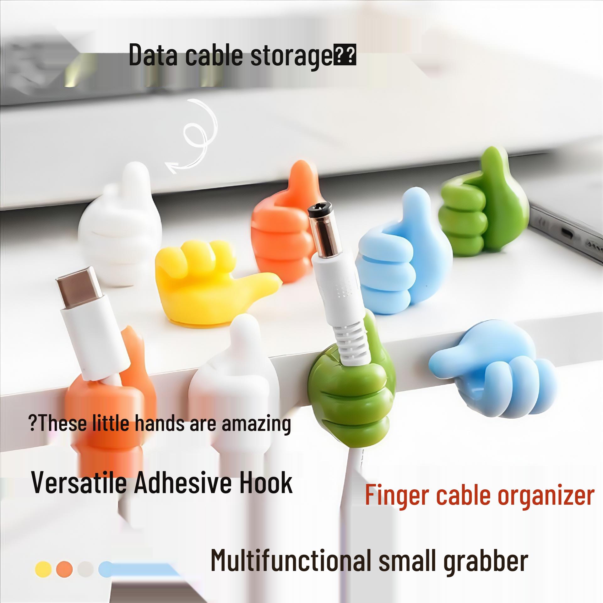 

Многофункциональный клейкий крючок-органайзер для кабелей - Фиксатор Pinky 10-Pack Thumb Hooks
