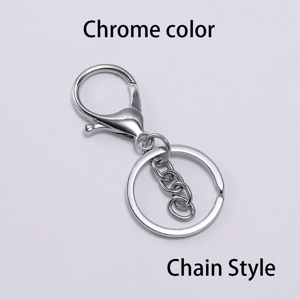 5pcs/lot Gold Color Key Chain 30mm Keychain Long 70mm Lobster Clasp Keychain For Keychains Jewelry Making Finding Supplies
