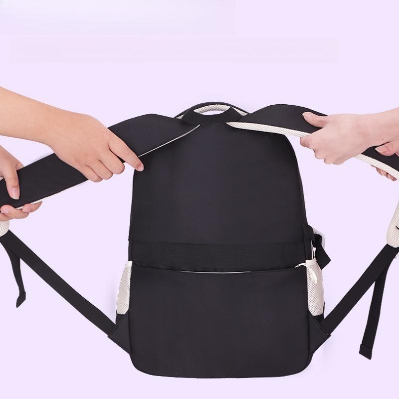 Mochilas Escolares de Alta Capacidad para Chicas de Secundaria Mochila Ligera Almacenamiento Multicapa Resistente al Agua Resistente al Desgaste Mochila para Estudiante de Secundaria