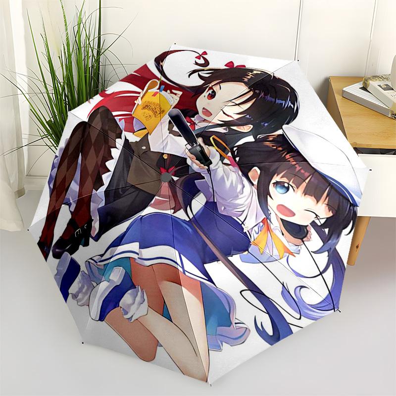 

1pc Anime Characters Automatic Folding Umbrella - 8 Bone Iron Frame, Portable Tri-Fold Design, Suitable for Fans, Travel, Daily Use, Gift Idea.U100