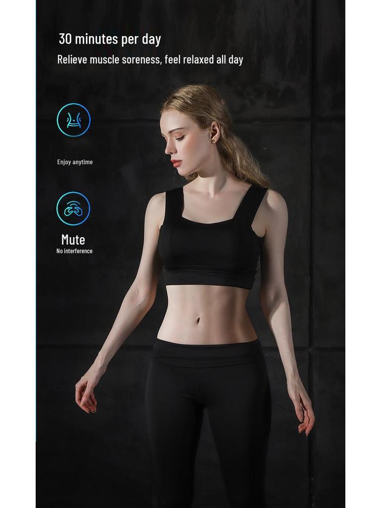 Smart EMS Abdominal Trainer: Electric Muscle Stimulator & Toning Waist Belt for Fitness and Massage