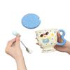 Cute Polka Dot Rabbit Creative High Value Cartoon Water Cup Ceramic Mug with Lid Spoon Birthday Gift for Girls