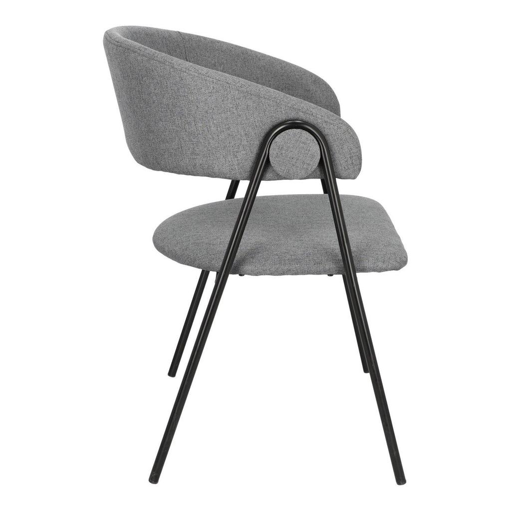 Larisa GRAY UPHOLSTERED CHAIR, minimalist