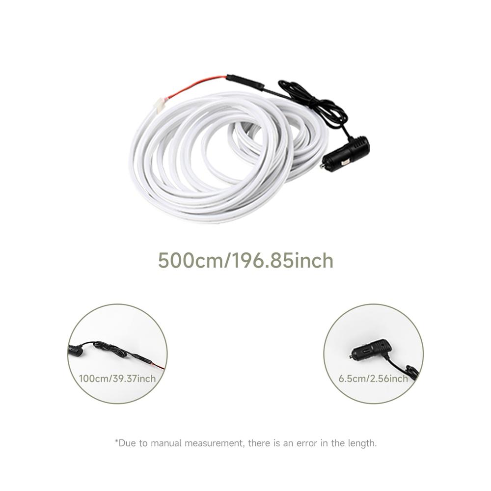 12V Dynamic Flowing Car Trunk Ambient Light Interior Light Kit Customizable Length Trunk Atmosphere Light