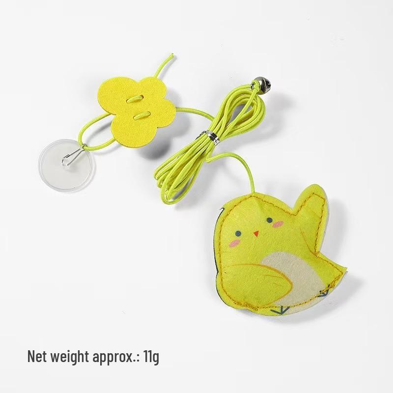 Door-Hanging Cat Toy: Feather, Bell & Mouse for Self-Entertainment & Boredom Relief