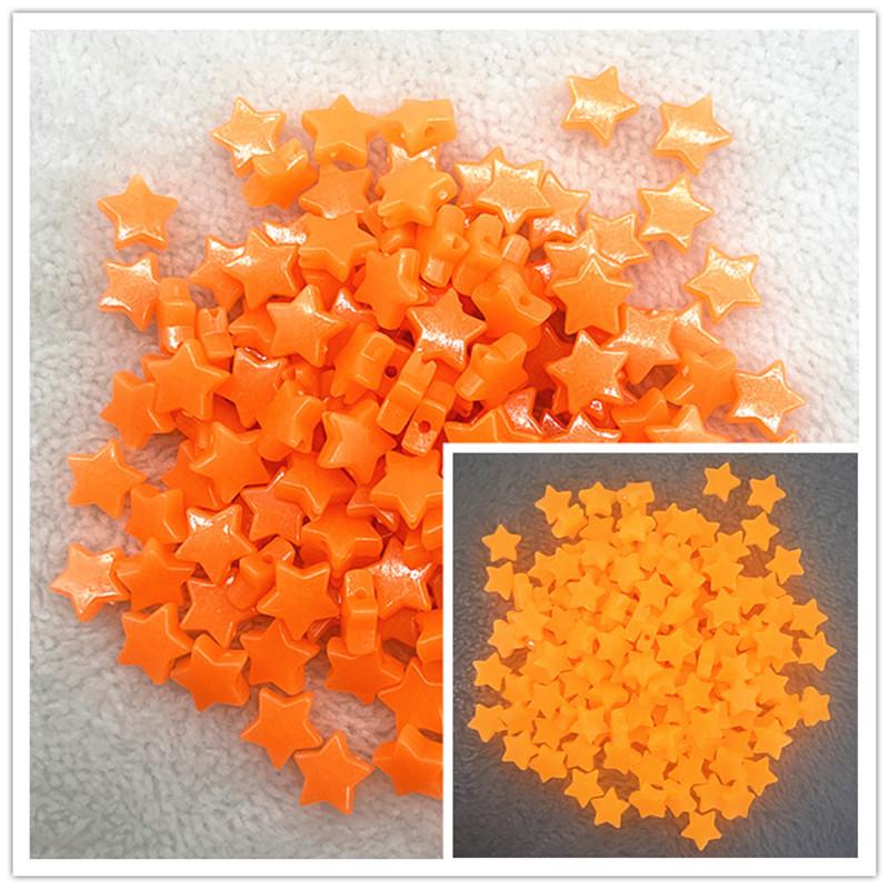 50pcs 11mm Strong Luminous Beads Glow In The Dark Fishing Loose Spacer Beads for Jewellery Marking DIY Bracelet Accessories
