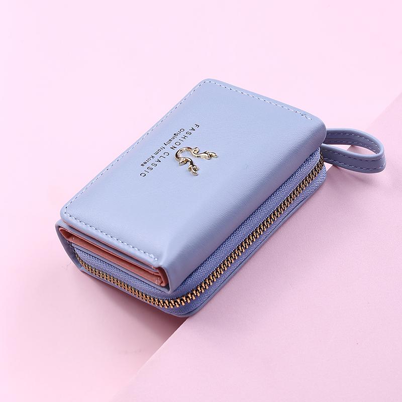 1 Pezzo Portafoglio Moda Donna Portamonete Corto Donna Portafogli Per Donna Porta Carte Piccolo Portafoglio da Donna Chiusura Femminile Mini Pochette