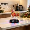 Decorative Santa Claus Sleigh Floating Sleigh, Magnetic Levitation Santa's Flying Ornament, Christmas Festive Ornament Display for Home, Office, Shelf