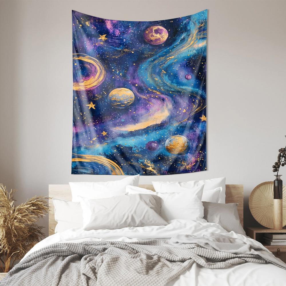 Cosmic Galaxy Tapestry Art for Bedroom Living Room