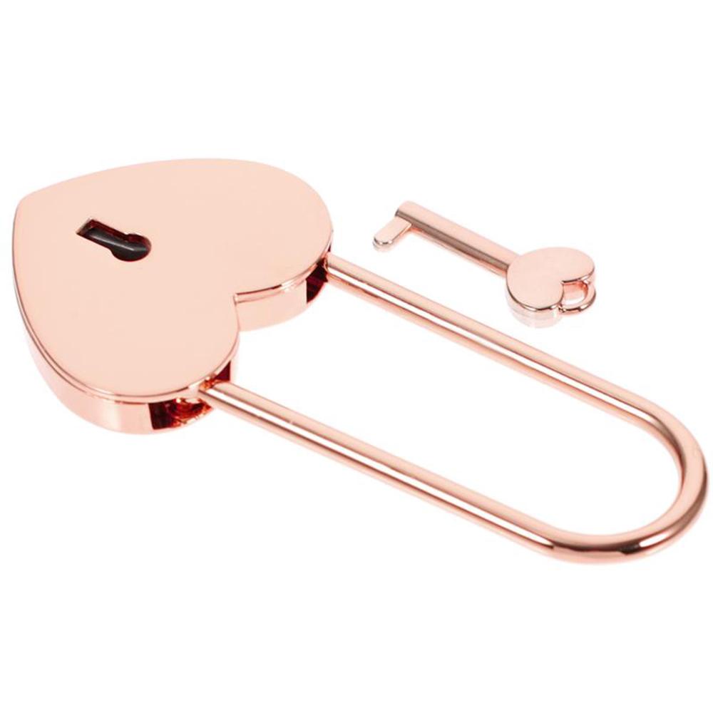 Lock With Key Mini Lock Love Lock Metal Metal Heart Padlock For Valentine's Day Gift Souvenir Anniversary Present