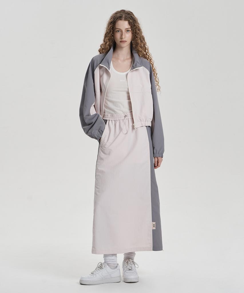 Jenyujeu Jet-Up String Long Skirt - Light Pink