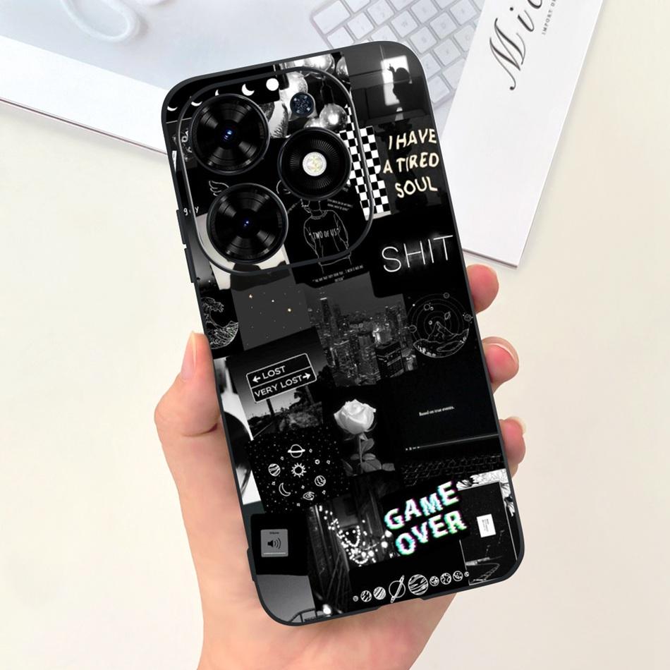For Tecno Spark Go 2024 Case Cute Flower Love Pattern Candy Color Soft Silicon Slim Phone Back Cover For Spark Go (2024) BG6
