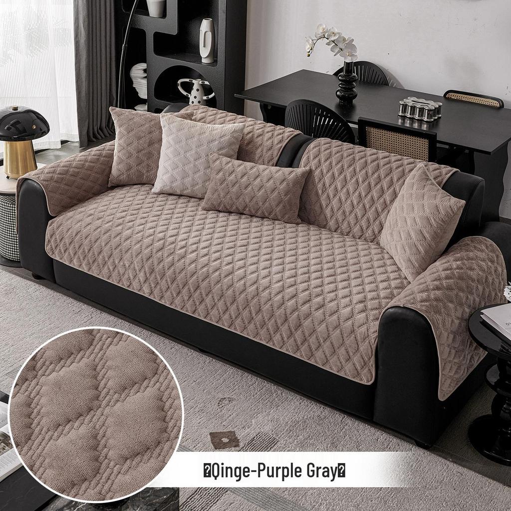 Hochwertiges rutschfestes Plüsch-Sofakissen für Ledersofas - Perfekt für Herbst und Winter