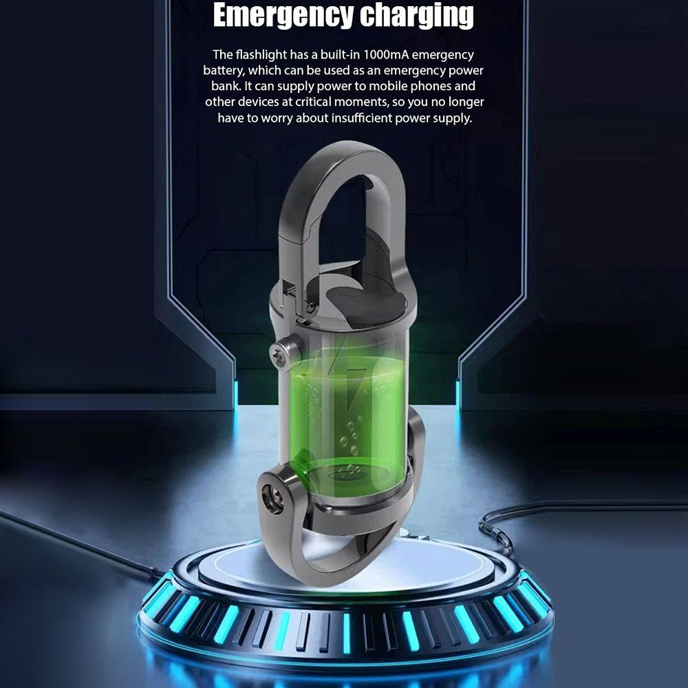 Aluminum Alloy Keychain Flashlights Multifunctional Mini Flashlight  Outdoor Emergency