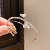 Micro-Set Zirconia Flower Bracelet Multi-Layered Cuff Bangle New Open Bracelet