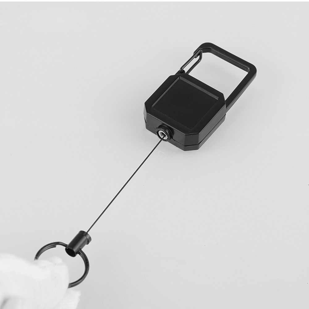 Schlüsselband Schnalle Anti-Verlust ID-Halter Schnalle Teleskopisches Ausweis-Schlüsselband Drahtseil Schlüsselanhänger Schlüsselband