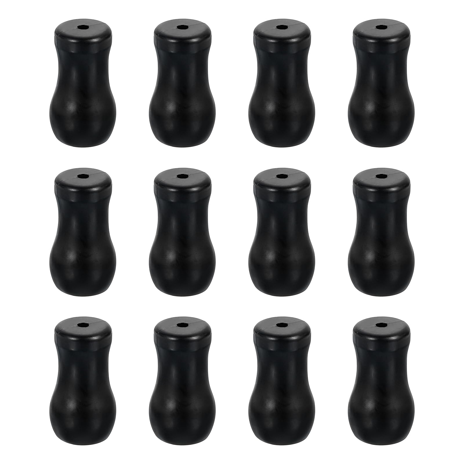 

uxcell Cord Knobs, Black Wood Cord Tassel Drop Pull End Pendants for Window Blinds, Shades, Curtains, 1.3x0.7 , 12 Pieces