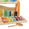 Pound Tap Bench with Xylophone Musical Pounding Toy Coordination Hammering Toys for Family