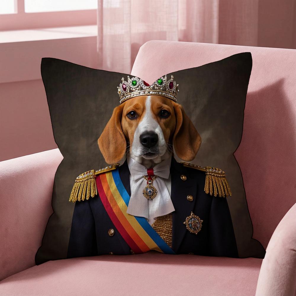 Beagle Dog Cushion Cover Multi-Scene Pillow Cover for Home & Car - Reversible, Soft & Durable for Daily Use