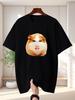 Funny Face Guinea Pig Unisexs Crew Neck T Shirt Meme Hamster Hybrid Graphic Short Sleeve Tee Viral Pet Casual Male Street Tops