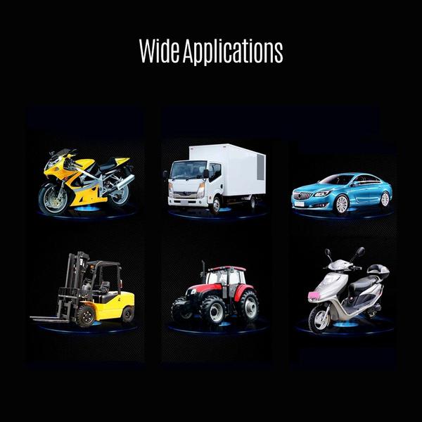 شاحن بطارية 12 فولت/24 فولت شاحن ذكي من نوع إصلاح النبض مع شاشة رقمية لبطارية السيارة/السيارة/الخلية/الدراجة النارية 5 مراحل شحن