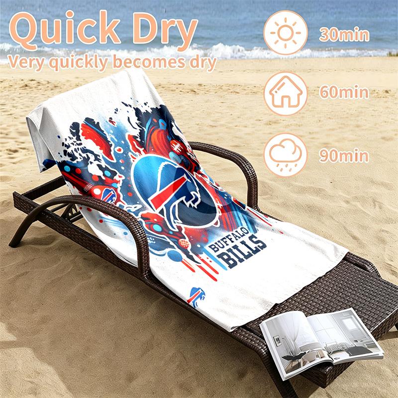 Buffalo Bills Beach towels also serve as bath towels summer essential a musthave for the outdoors the beach and the pool