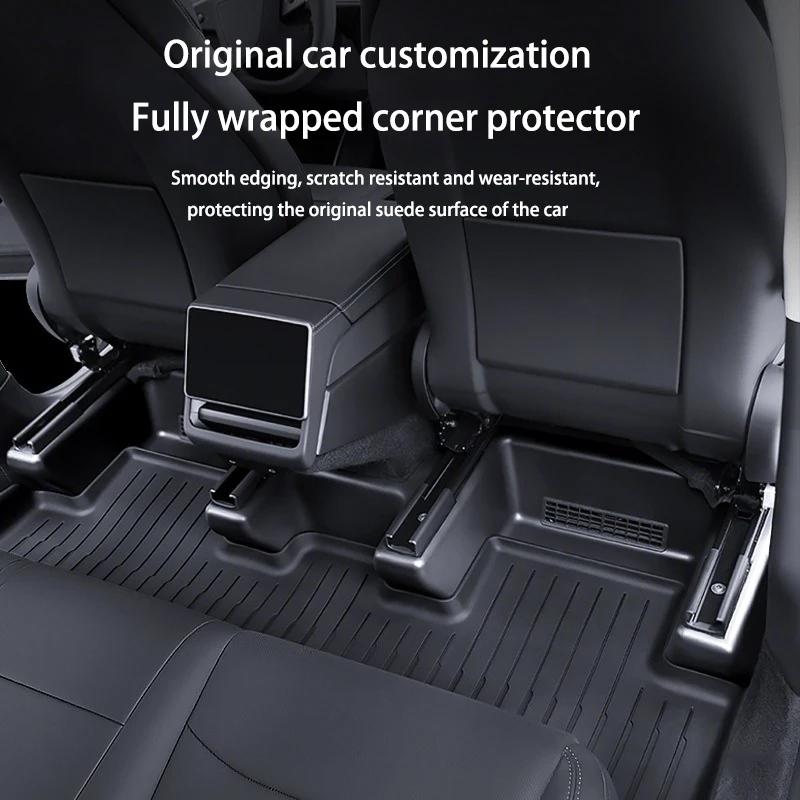 For Tesla Model Y Juniper / Launch 2025 Under Seat Corner Guard Seat Slide Rails Protector Cover Under Seat Anti-Kick Wrap Kits