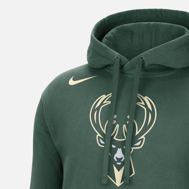 Nike NBA Pattern Print Fleece Pullover Hoodie Men Hoodie Fir-Green DR2310-323