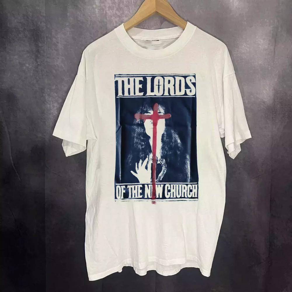 Футболка унисекс The Lords Of The New Church Band БЕЛАЯ Размер S-5XL TT353.webp XXXXL