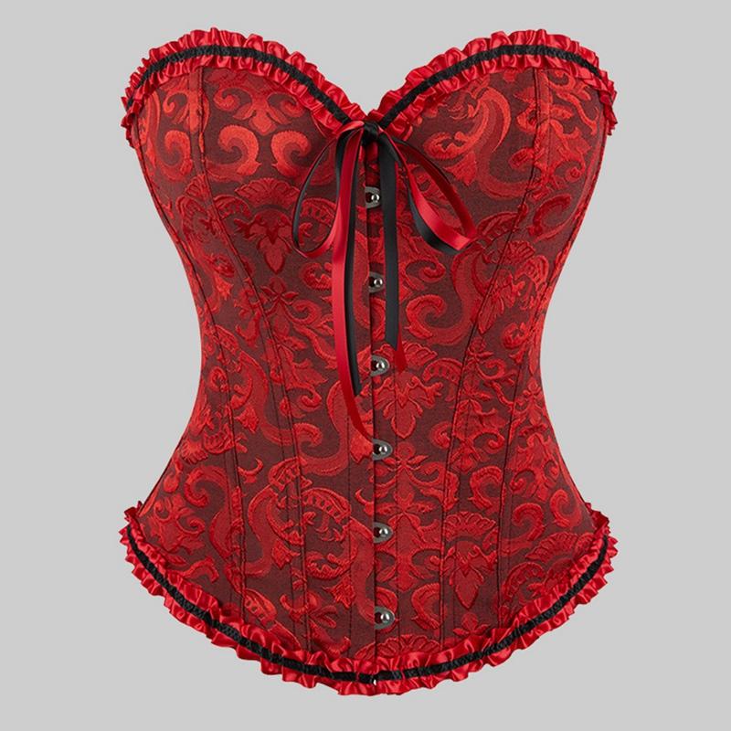 Women Corsets Abdominal Support Bustiers Shapewear with Thongs